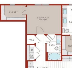 Aura Bluffview Apartments B17 Floor Plan Aura Bluffview Apartments B17 Floor Plan